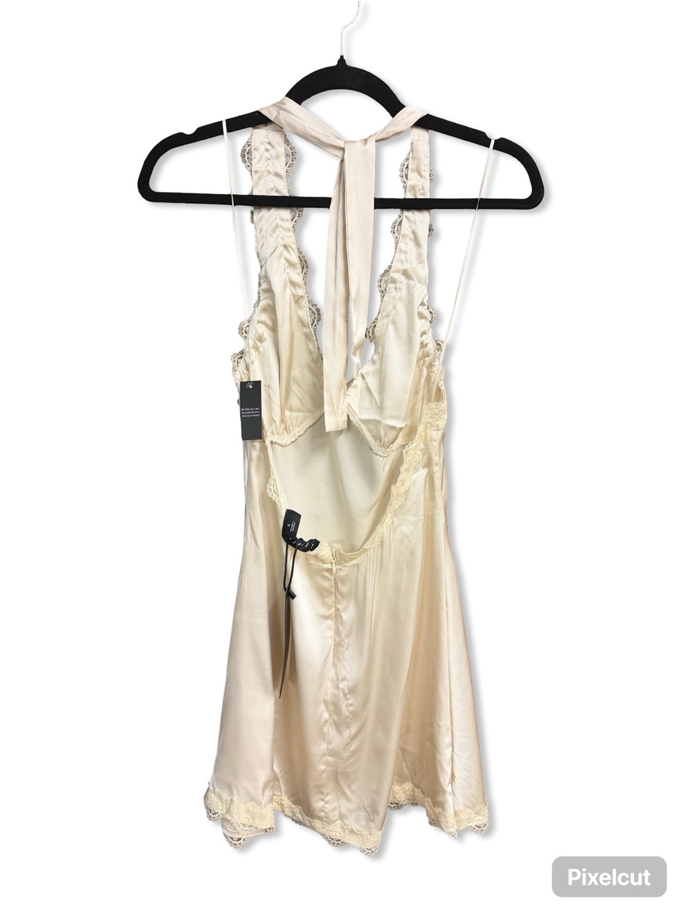 Lioness Stars Align Mini Dress Cream
Silky Lace-Trim Halter Chemise Revolve S - Picture 6 of 9